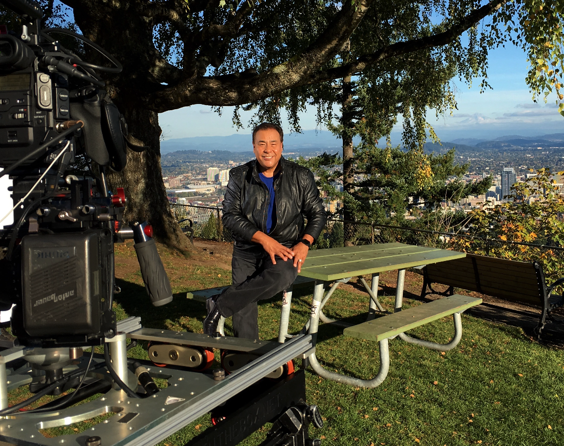 Filming the Open to WWYD. Great, great city. Coming soon to ABC-TV! 