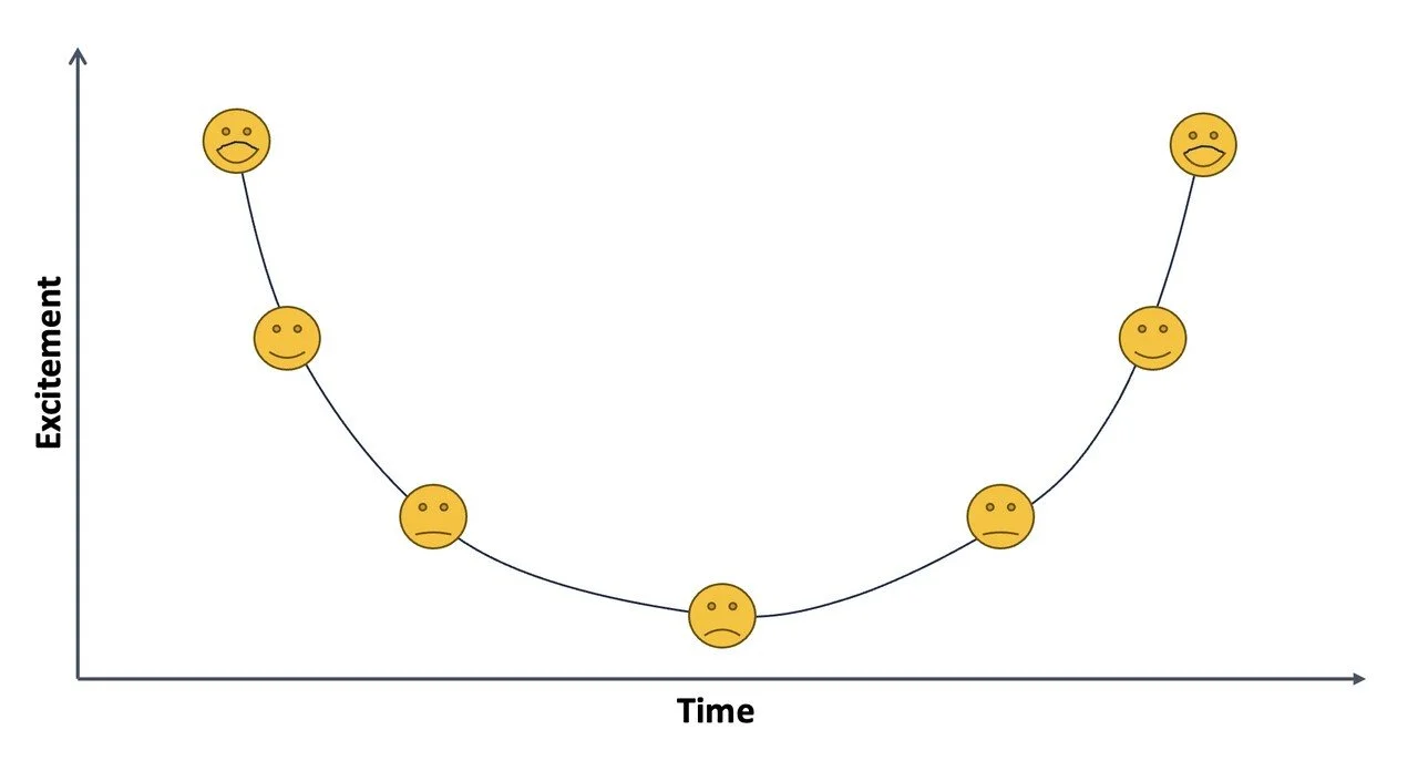 Why knowing the excitement U-curve will save your gen AI rollout