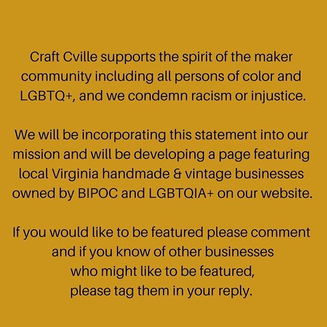 We&rsquo;ve been away from organizing for a bit but want to take this opportunity to support BIPOC and LGBTQIA owned small businesses. ✊🏽✊🏾✊🏿🌈