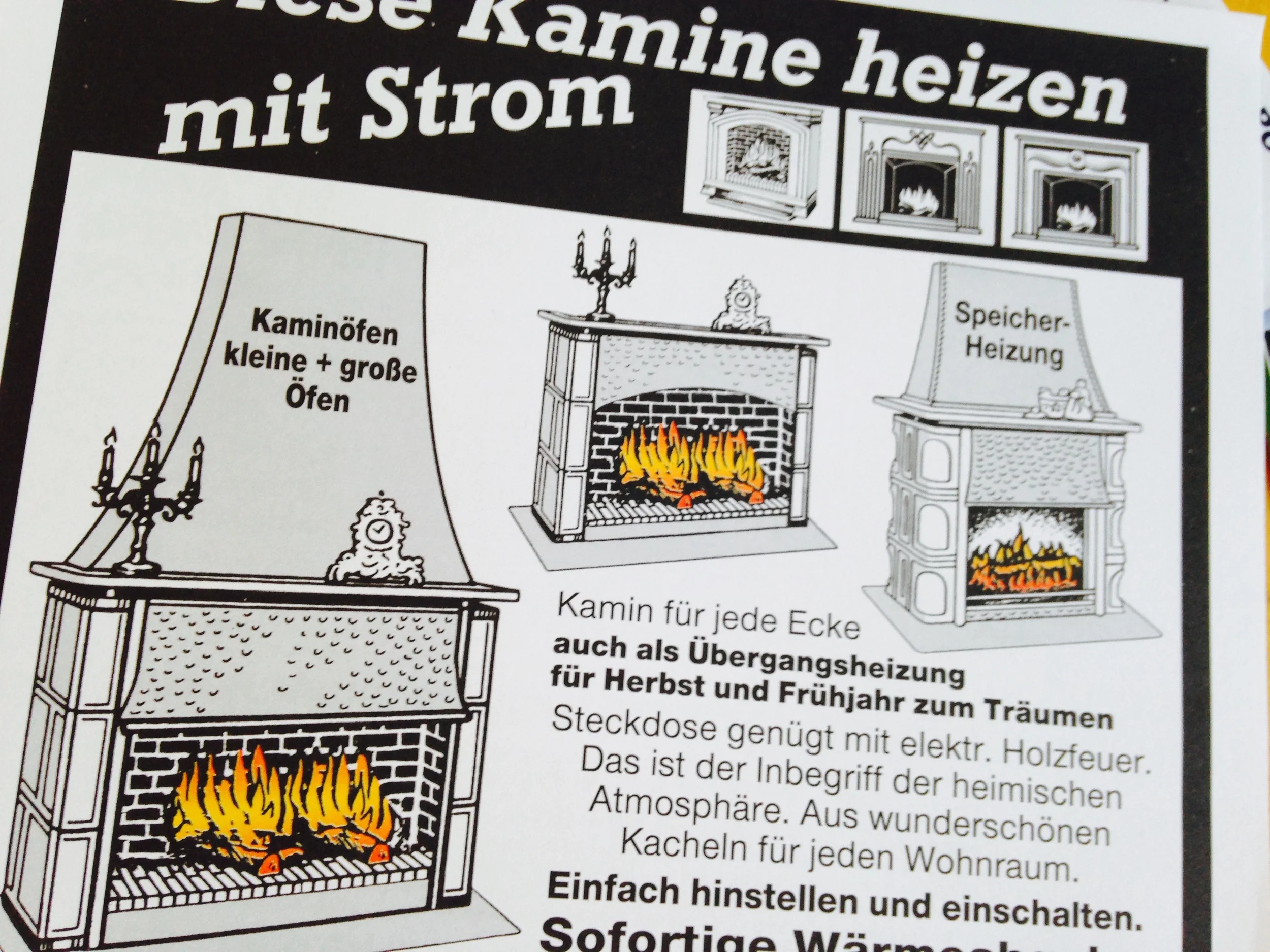 vor kurzem in der Werbungspost!