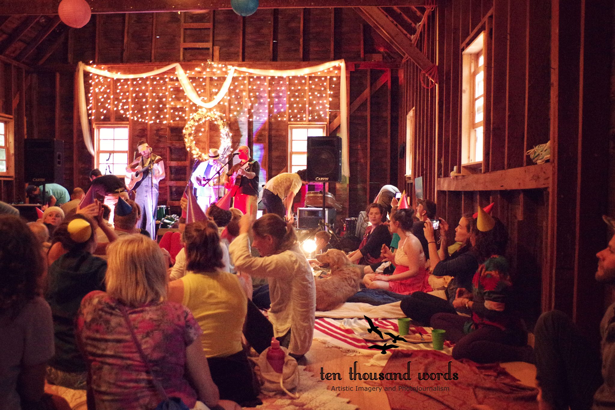 As the storm showed its fury outside, over a hundred guests swarmed together into the barn, sharing an intimate set of performances, numerous arts and crafts activities, and good company. 