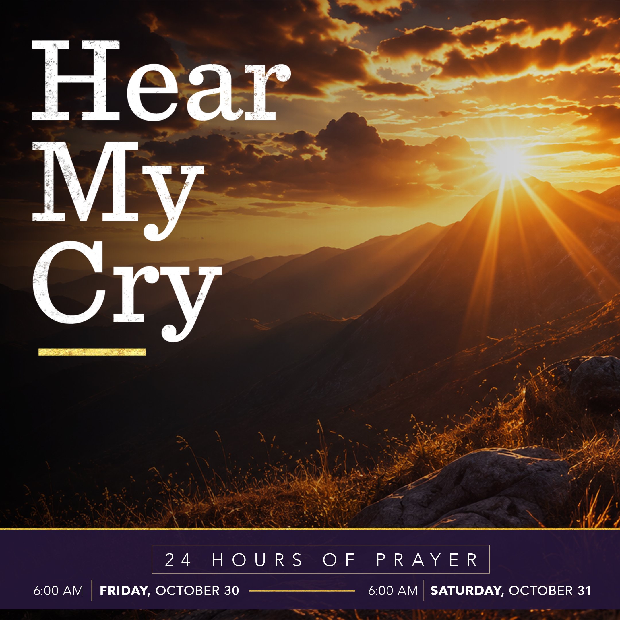 Hear My Cry | Prayer Slot Sign-Up