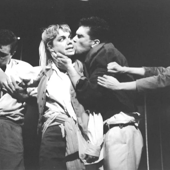 lysander IN A MISDUMMER NIGHT’S DREAM, OLDHAM, 1986 (WITH MERIEL SCHOFIELD)