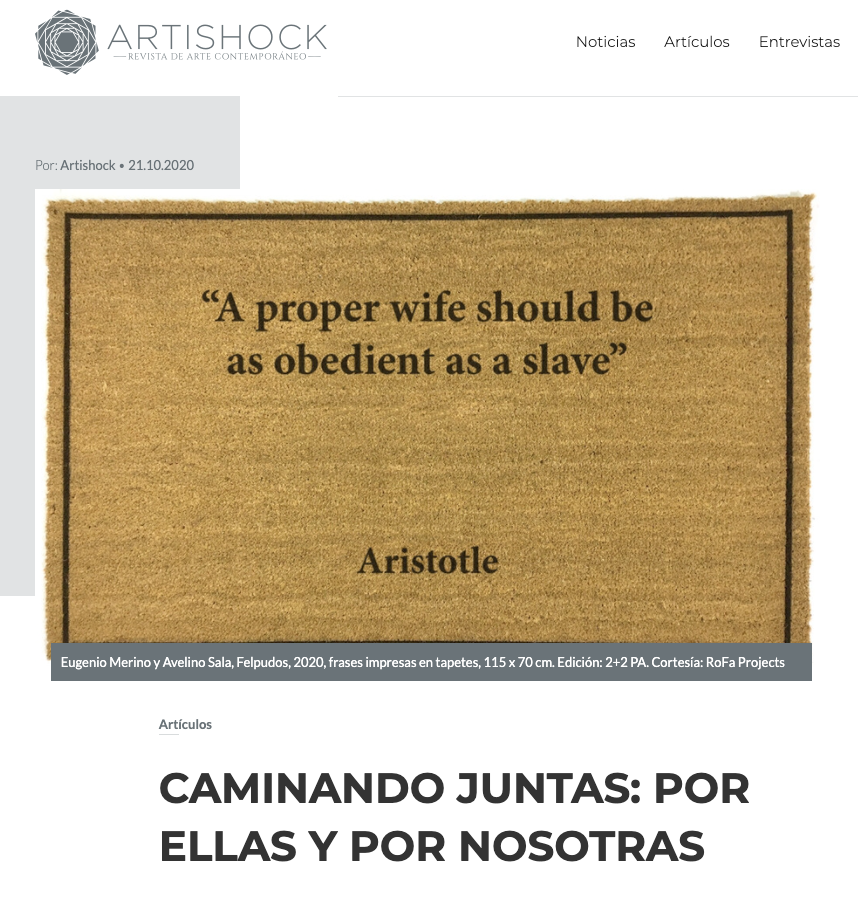 Featured in Artishock