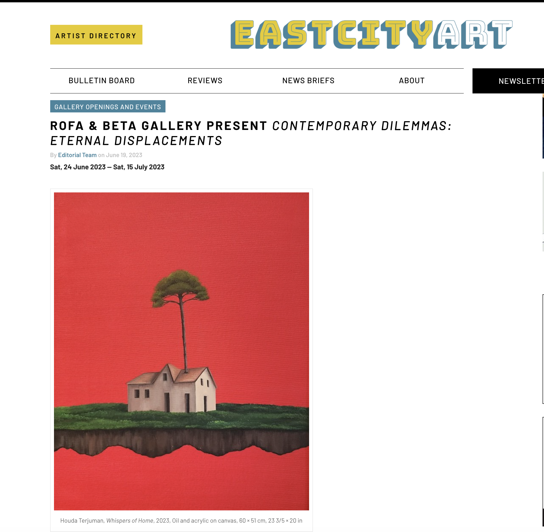 Featured in EastCity Art