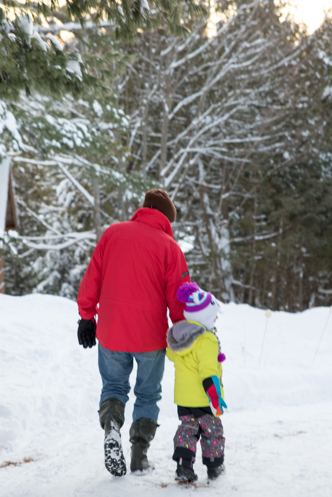 Walking with Papa. January 1st.