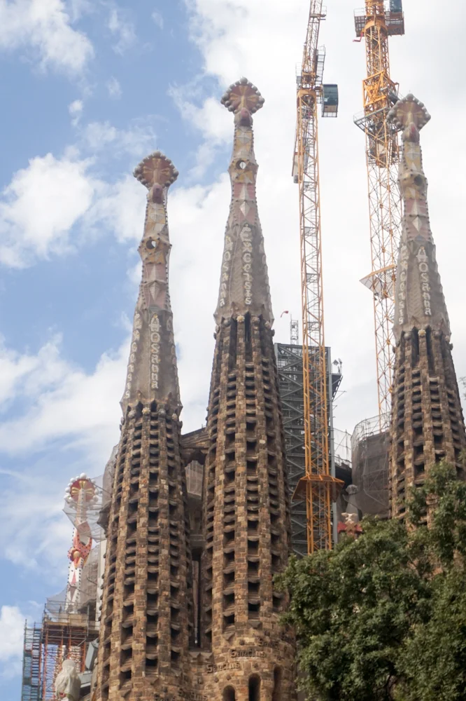The Sagrada Familia. Still being built today.