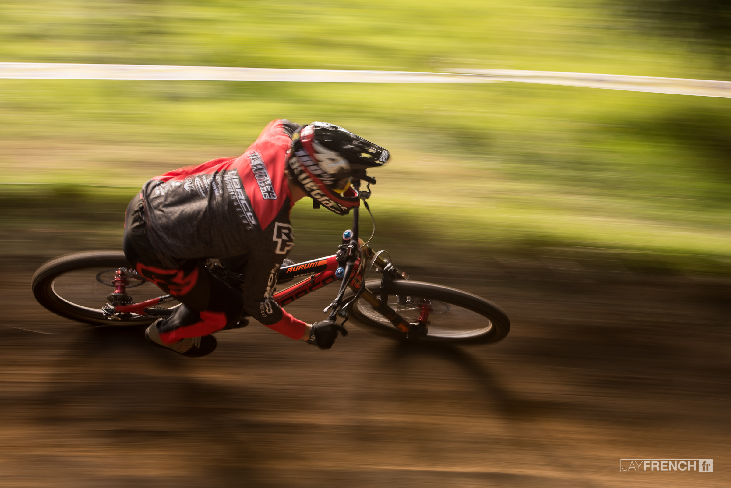 Harry Heath at speed. Look at the detail captured on the frame!