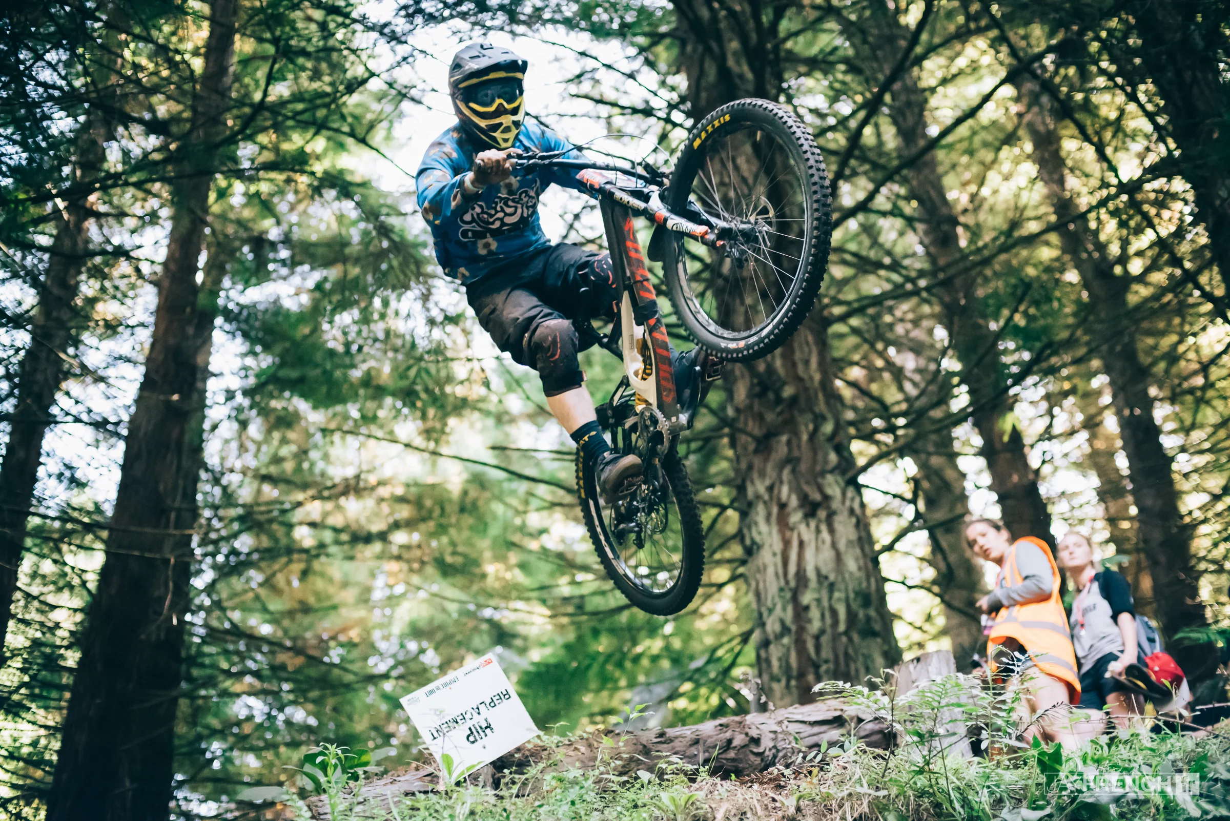 Joel 'Ranga' Tunbridge flies over where I was lying.