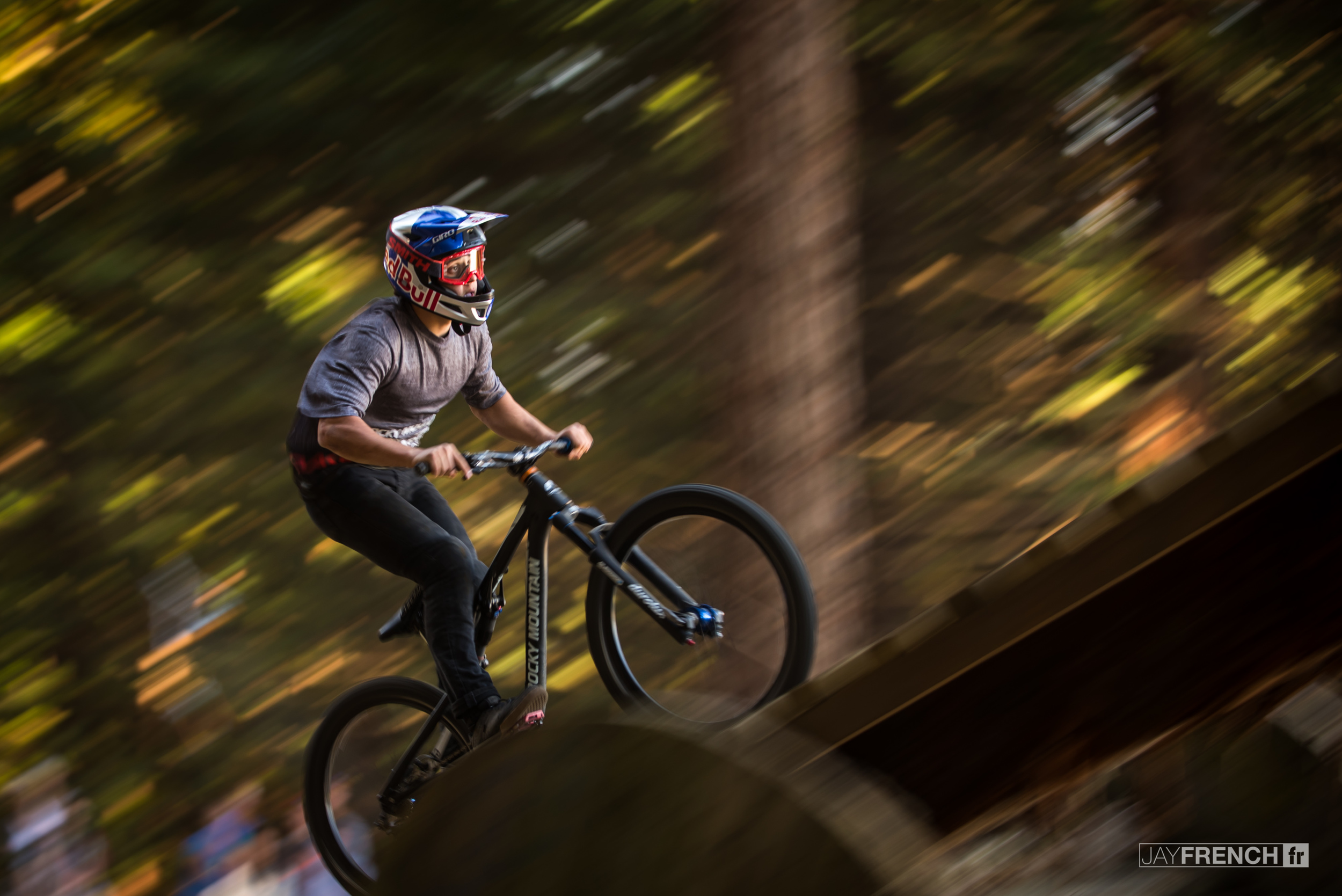 Carson Storch on the boner log.
