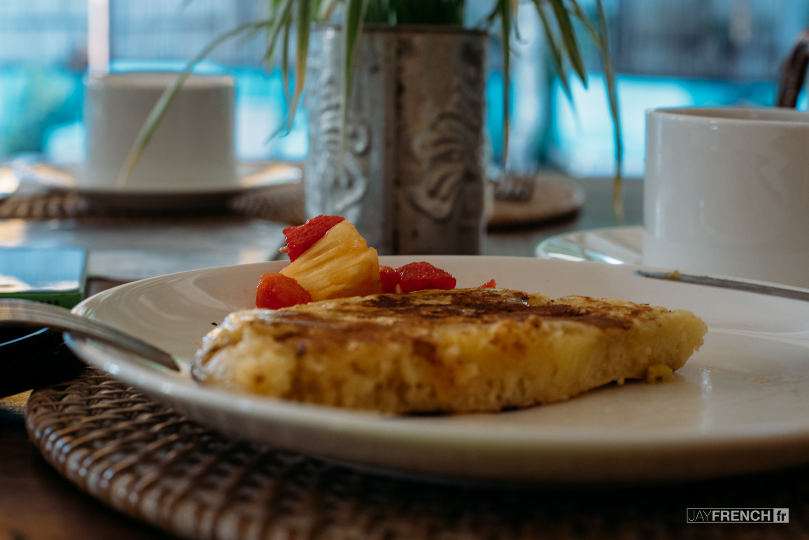 Fresh Polenta Pancakes.