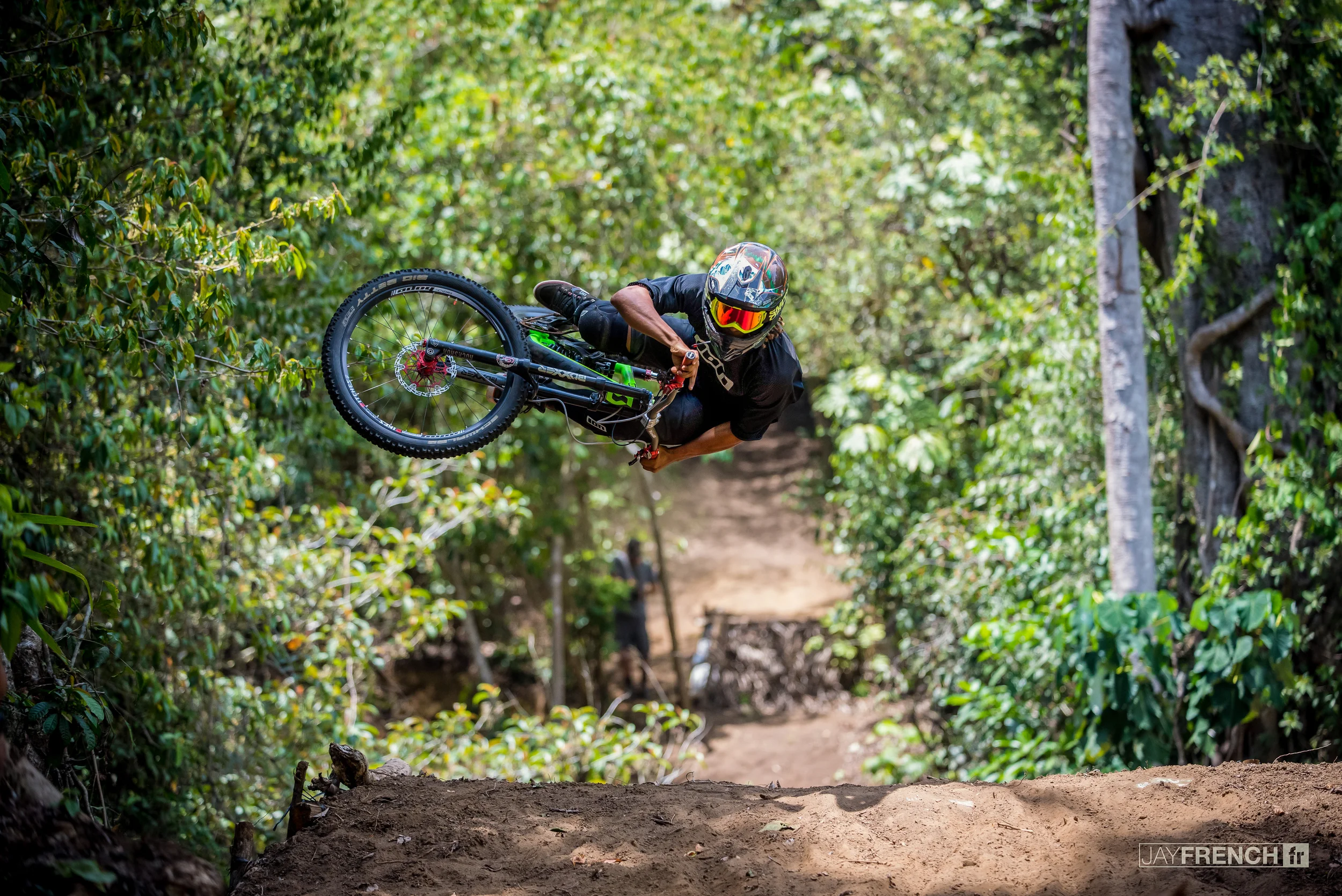 Nick Pescetto with his signature Mamba Flip.