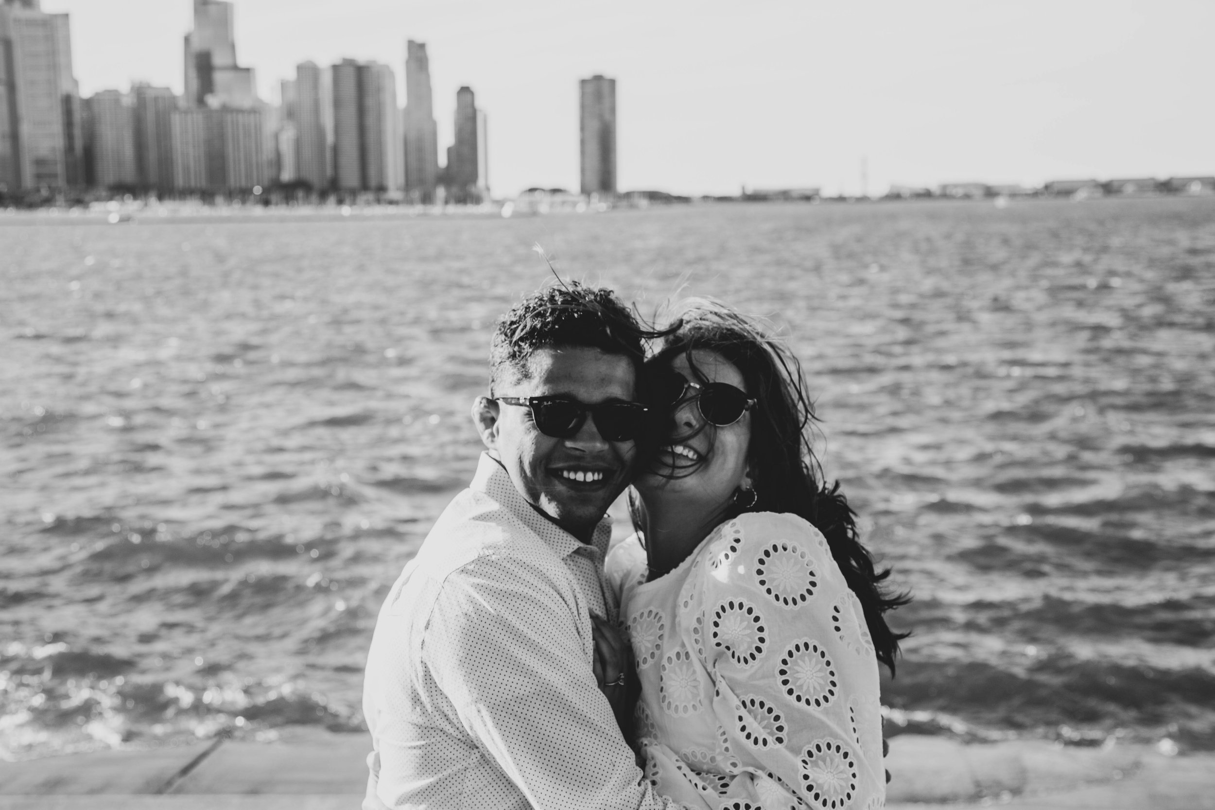 Engagement photoshoot in Chicago, Illinois.