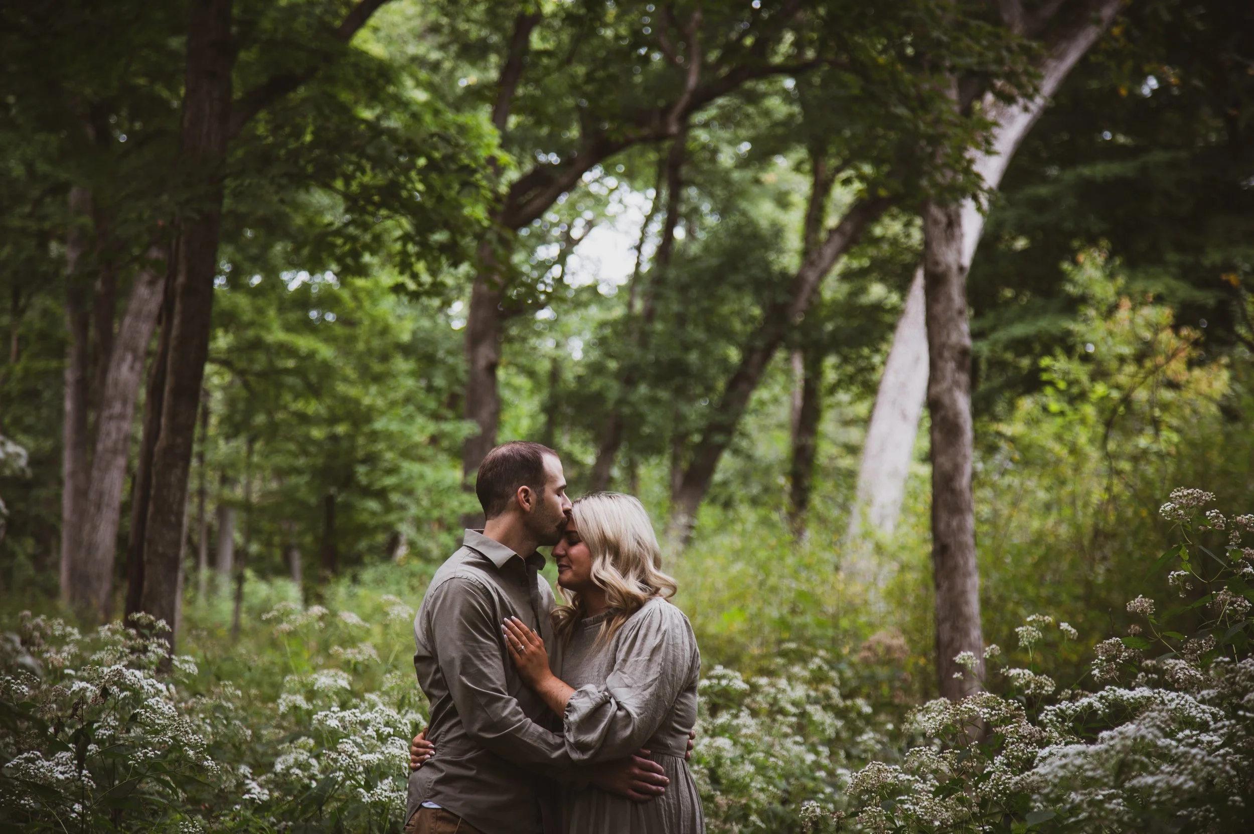 Engagement summer shoot, Homer Glen, Illinois.
