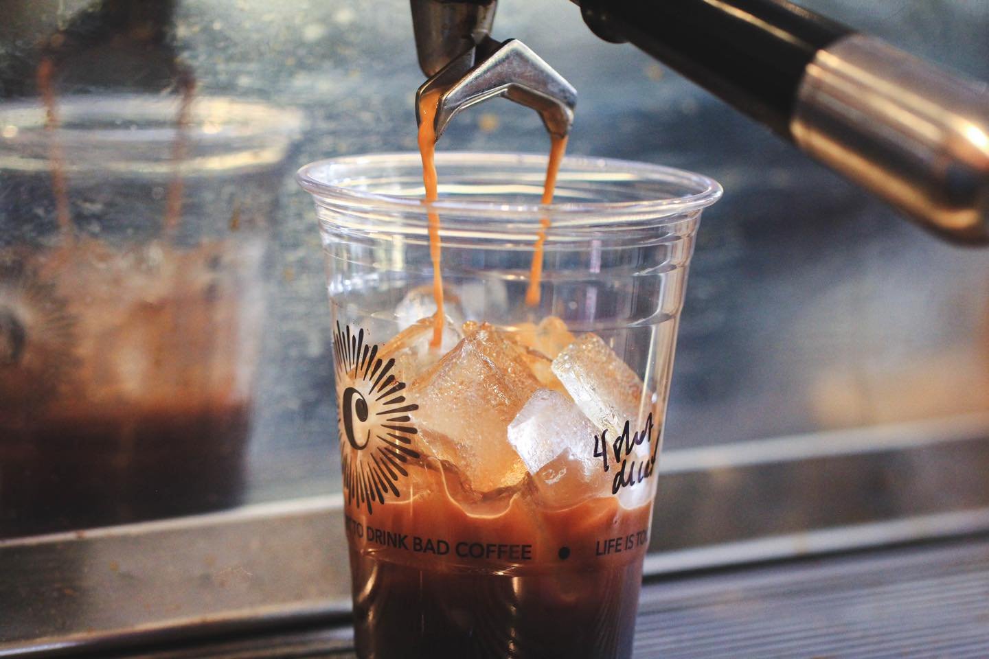 It&rsquo;s almost Friday! Stop by on this hot day and enjoy a refreshing iced coffee with us! 

On brew we have Sexy Seven for our dark roast and Papua New Guinea City for our light to medium roast!