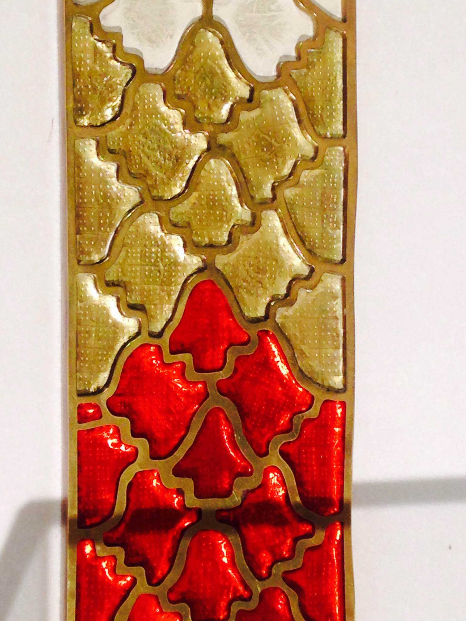 One of the artefacts that make up the Staffordshire Hoard: gold with inlaid garnets