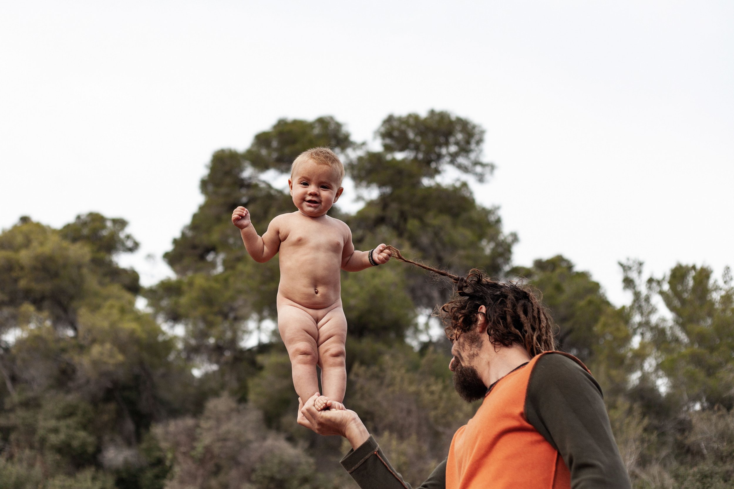 Being the child of an acrobat father, at five months old Malmalu is already showing some pretty impressive skills.Beit oren, Israel