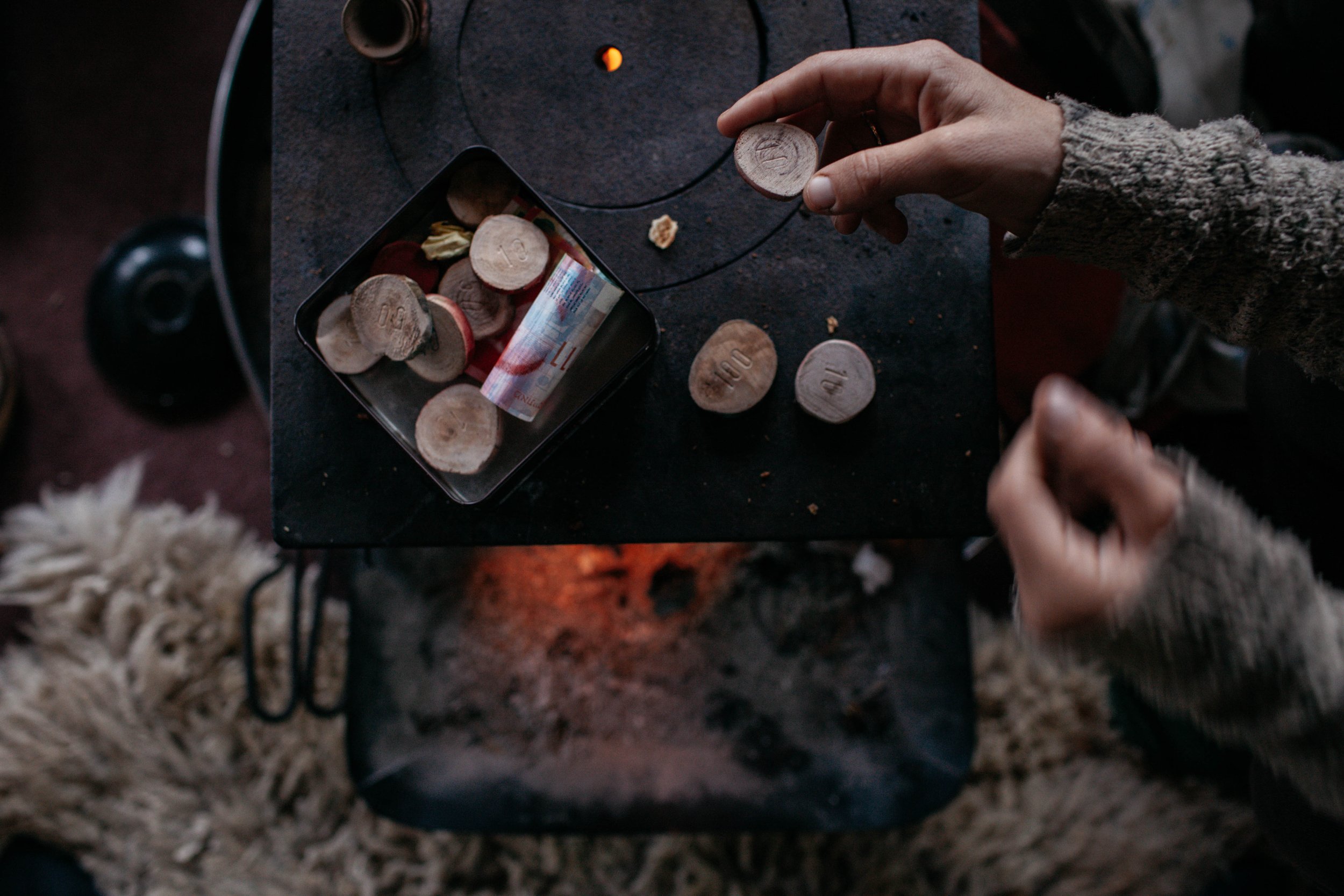 The currency used daily by the Barris is the community's silver coins which fellowship members use to pay for clothes they buy and sell off each other; jewellery made by the local women; firewood, medical treatments, and so on.Galille, Israel