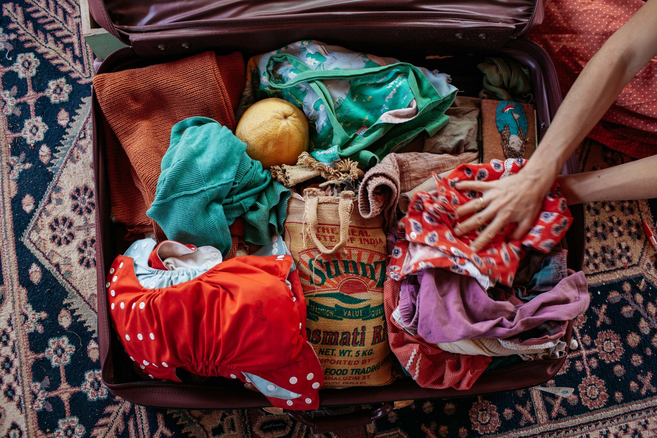 It's nearly time to set off to the Rainbow Festival. Some fruit, a bag of rice, and reusable nappies have all been packed for the long journey ahead – down the same route where it all beganGalille, Israel