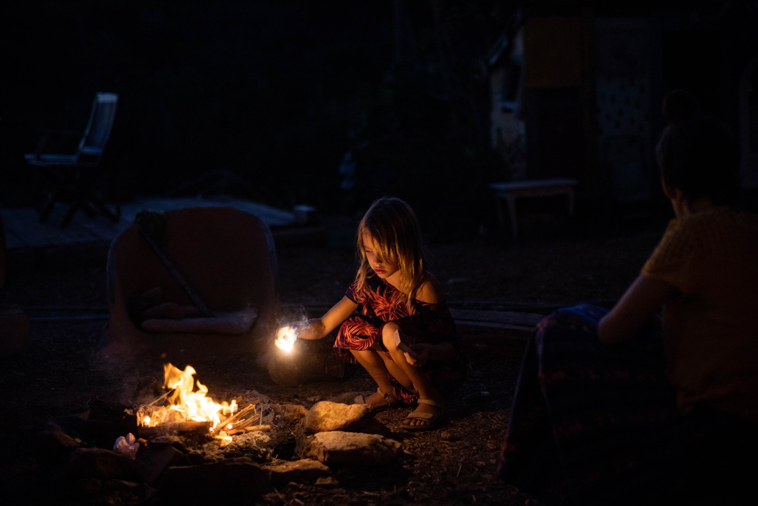 Night fell Malmalu lit a fire so the whole family would sit around it and eat dinner Night fell Malmalu lit a fire so the whole family would sit around it and eat dinnerGalille, Israel