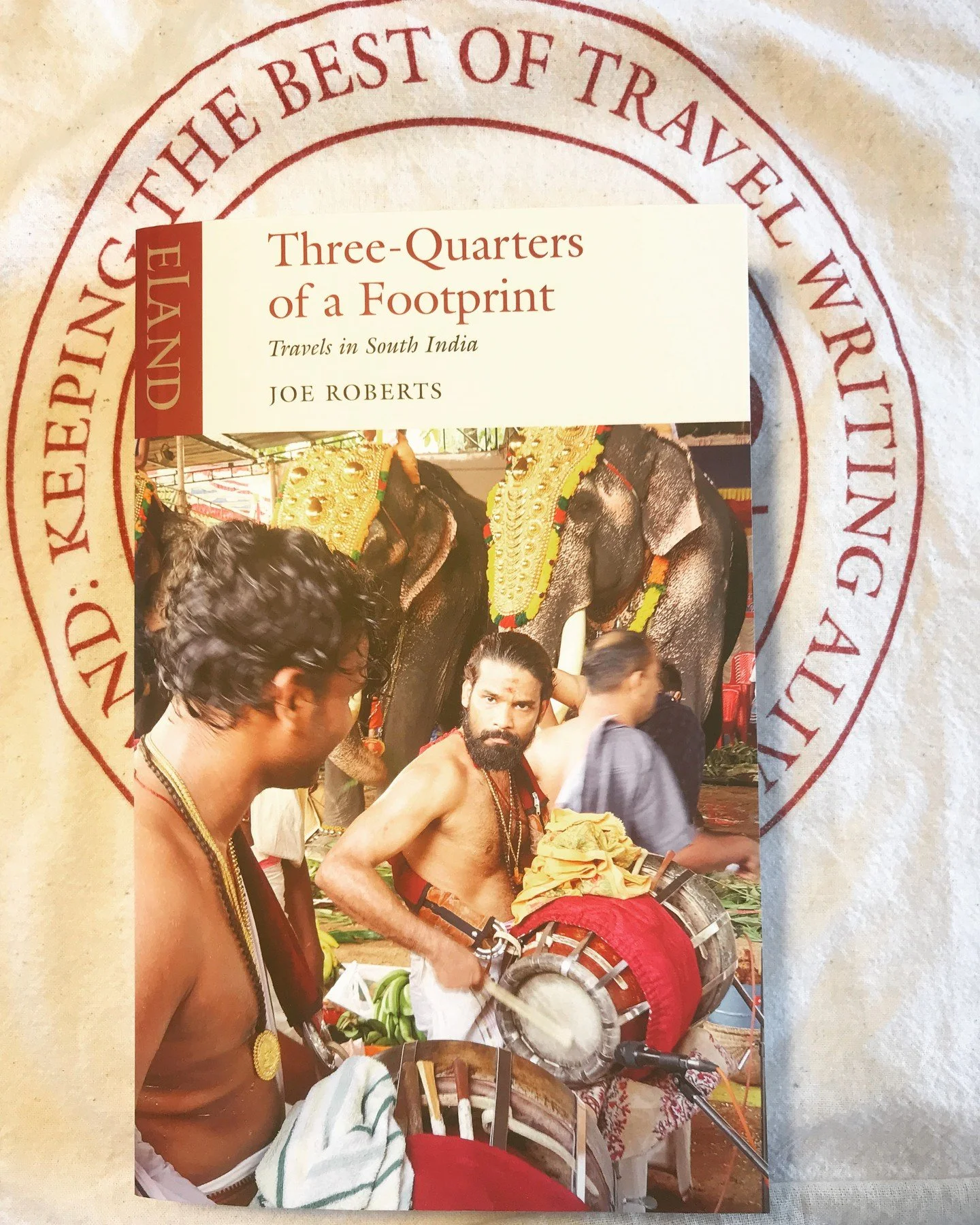 ‘Joe Roberts writes a crisp, succinct style and, like a reincarnated Naipaul, lets the people he meets in India speak in their own voices.’ India Today
Copies of Joe Roberts ‘Three-Quarters of a Footprint: Travels in South India&rs
