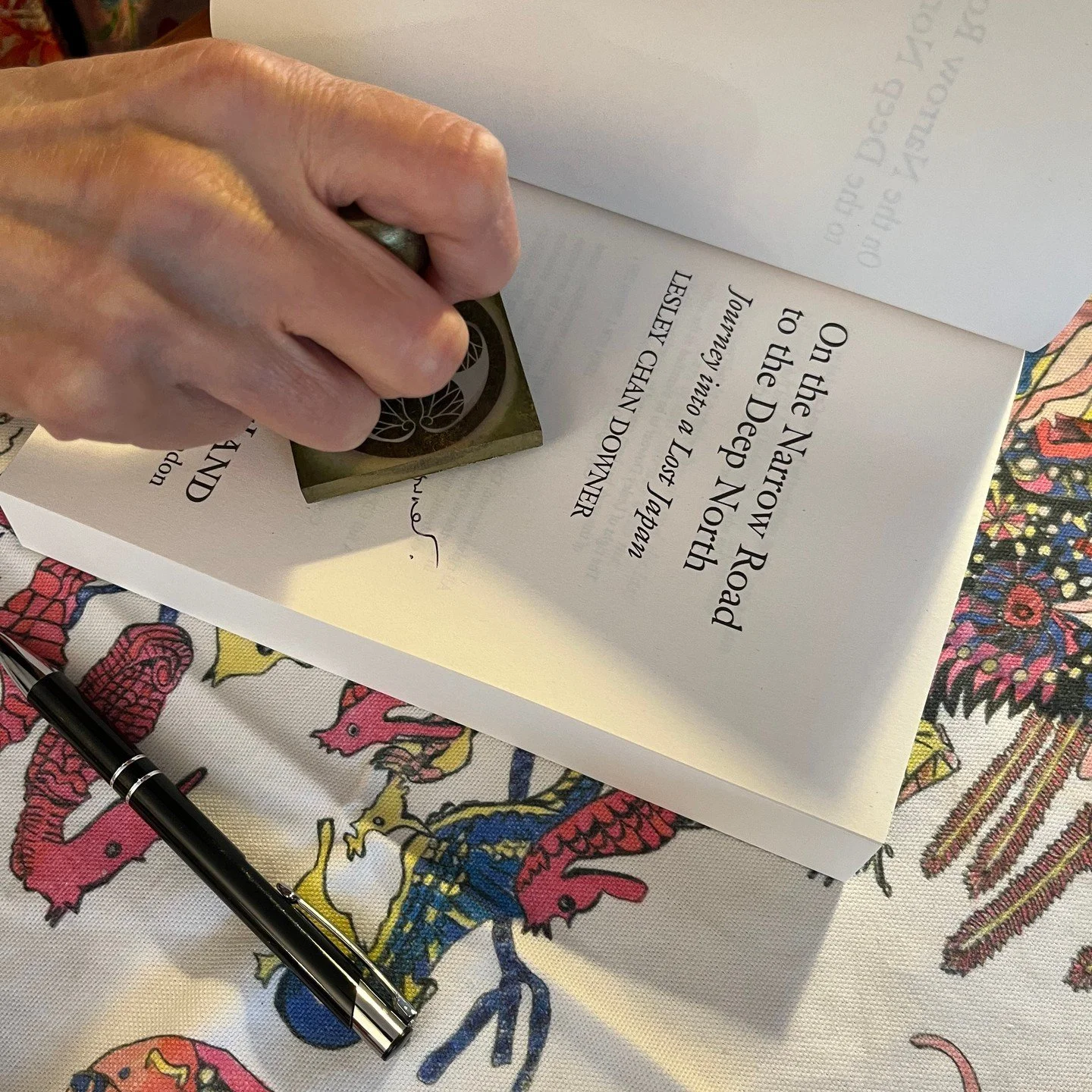 ‘Like Basho she is herself on a journey into a lost Japan ... and describes it memorably.’ New York Times
The wonderful Lesley Chan Downer came into the office this week to read from her book ‘On the Narrow Road to the Deep North: