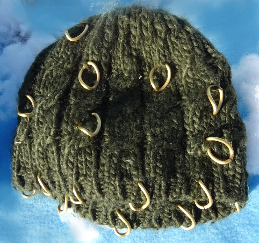 Olive crochet beanie hat3.jpg