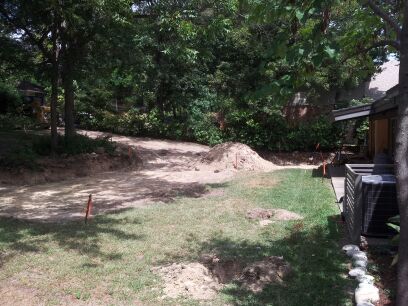 Site prep for the Art Studio Addition