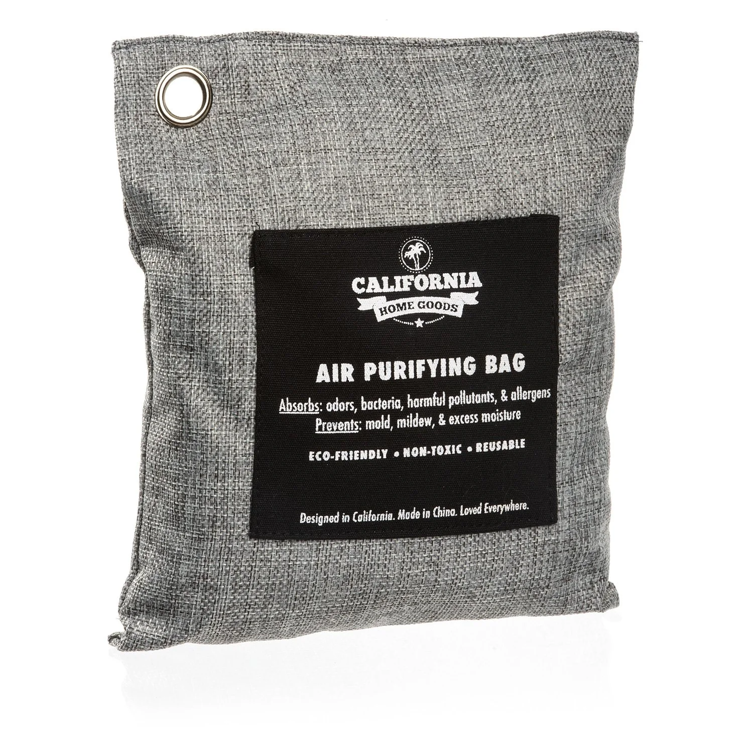 Naturally Activated Bamboo Air Purifying Bag, Charcoal Color