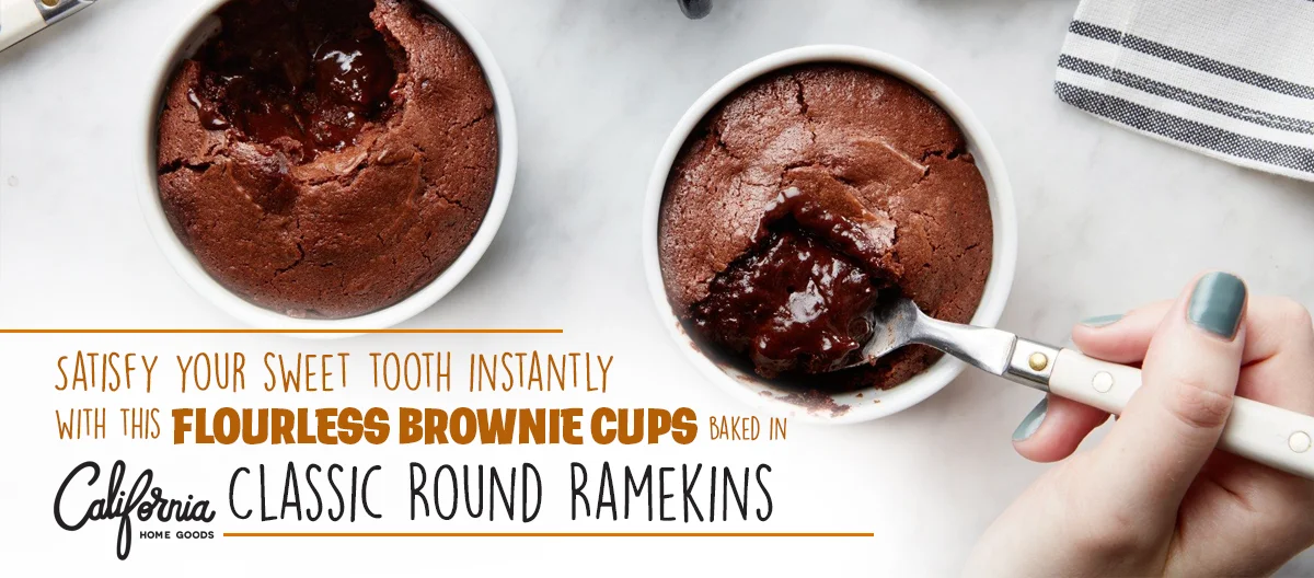 Ready in 35 minutes Serves 3 people Difficulty Easy Some say it’s like a molten cake, some say it’s a brownie. But however you want to call it, this flourless brownie recipe is a quick and easy fix for your sweet tooth cravings. What makes it even more perfect is that you need not worry about making too much. These rich and moist brownie cups are indeed a great ending for any hearty meal!