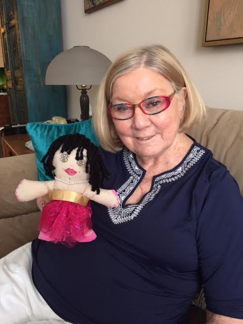 Our friend Betty in NY sending off her doll 