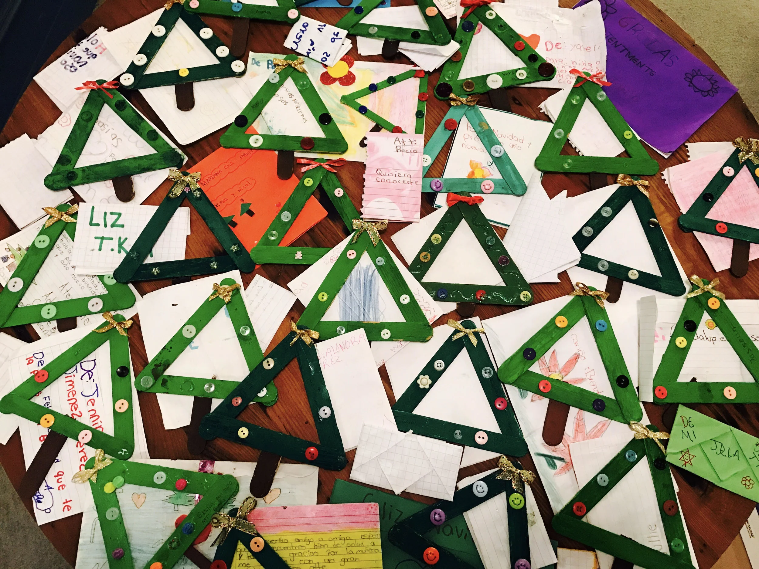 These wonderful hand-made gifts are from children from Oaxaca, Mexico. They have presented to children at PS195 to show their appreciation.