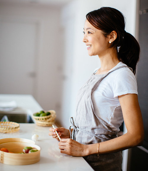 As a former fashion design editor in Japan, I came to NYC to start my own business for my lifelong passion. There I met my partner who shared my vision and shiki nyc was born in April 2016. We called our company "shiki" which in Japanese translates to four seasons, emphasizing the seasonality and freshness of our food. I'm thrilled to bring my background in Japanese cuisine (both my mother and grandmother were cooking teachers in Japan) to show you my own distinct and unique style of Japanese cooking. My goal is to inspire food lovers by showing how visually striking and uniquely tasting my own style of healthy and creative Japanese cooking can be. -Misako