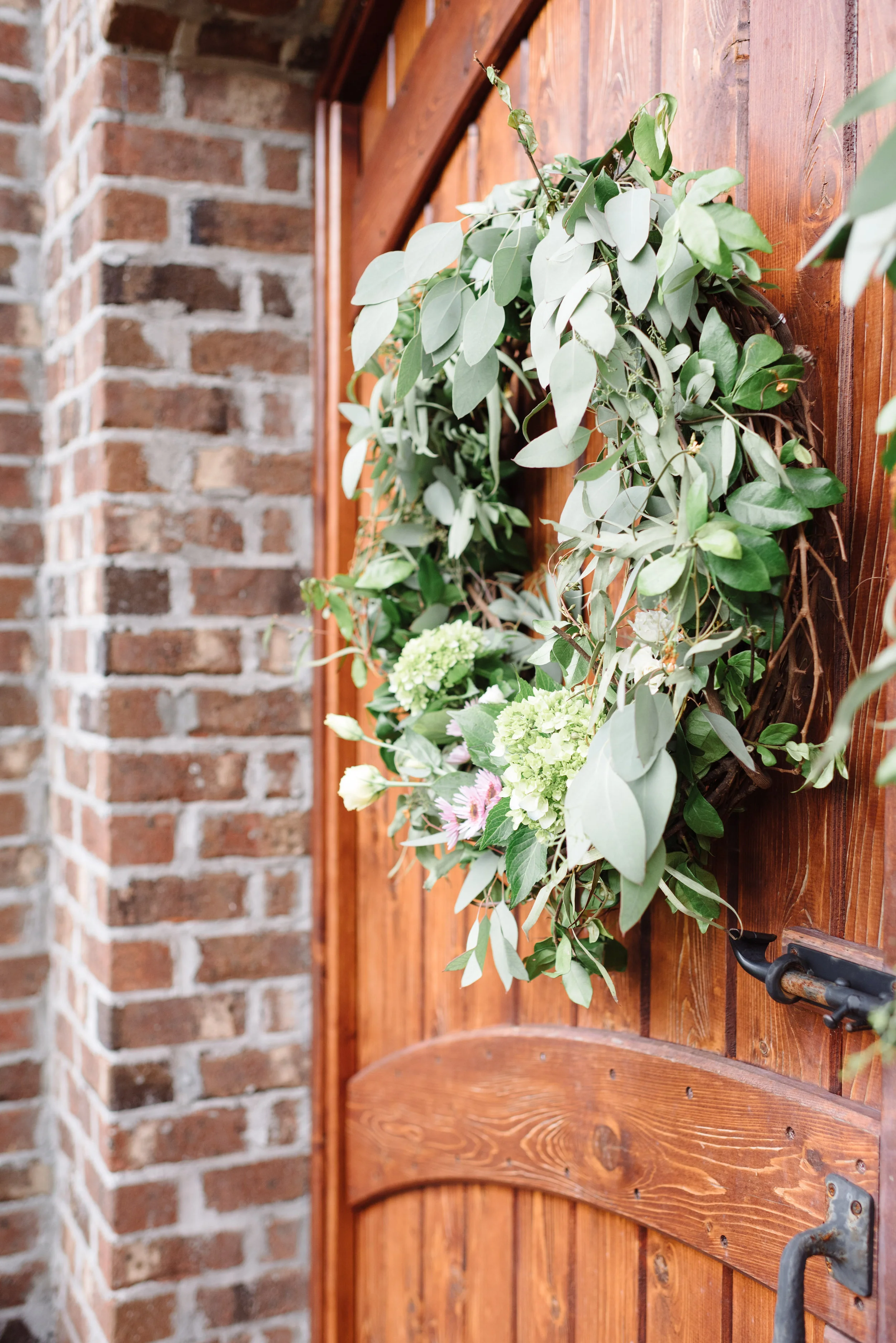 Bowerbird Flowers - church wreath - spring wedding