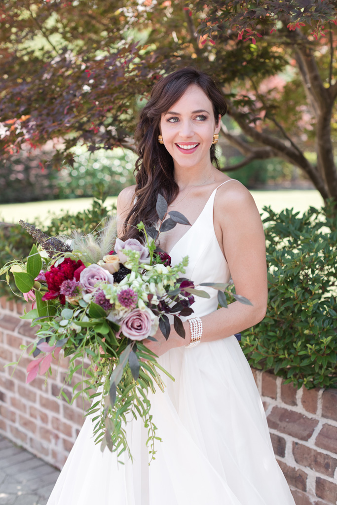 Lauren-Steele-Models-as-bride-with-Bohemian-Bridal-Bouquet-by-bowerbird-and-Leanne-Marshall-McKenna-Gown-from-Gilded-Jamie-Blow.jpg