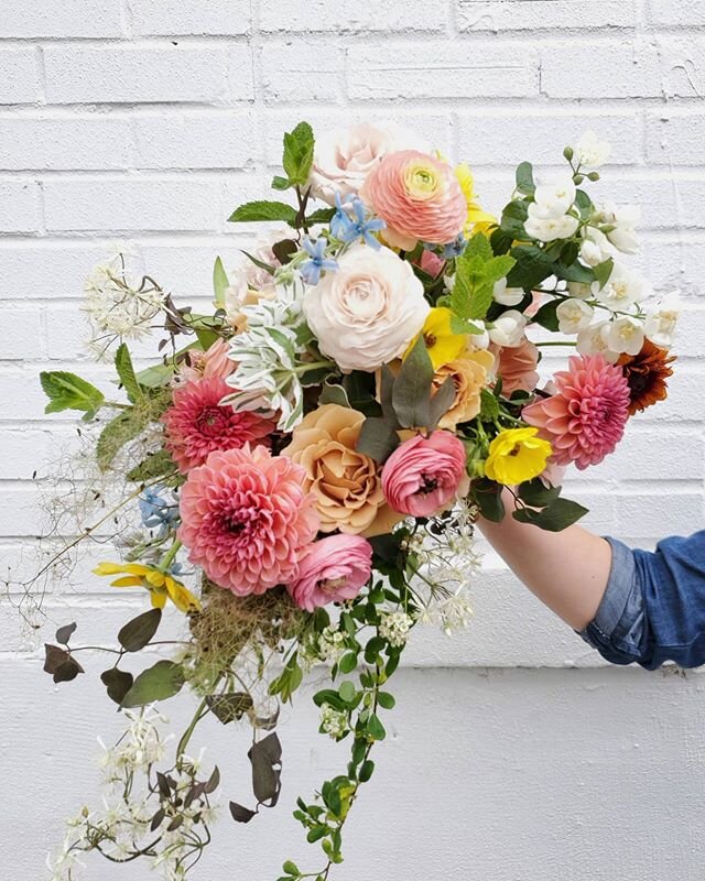 Good morning! Wear your masks and wash your hands. Let's avoid another stay at home order by working together! Suffering from pandemic fatigue? I am. The flowers always help so come in and see us. @bowerbirdflowers #photosbyflorists #bouquet