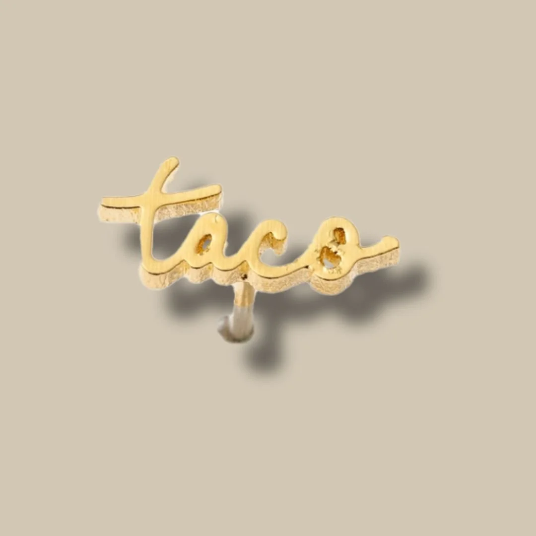 Taco Stud Single Earring
