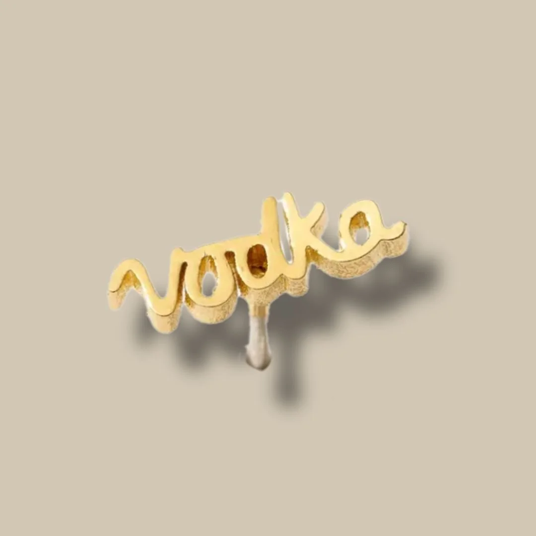 Vodka Stud Single Earring