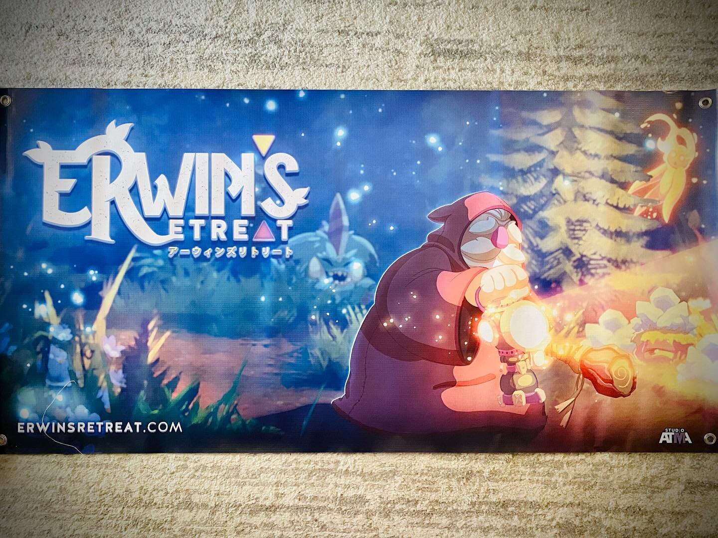 Erwin&rsquo;s Retreat Key Art: Vinyl Banner Edition

#indiedev #gamedev #illustration #marketing #art