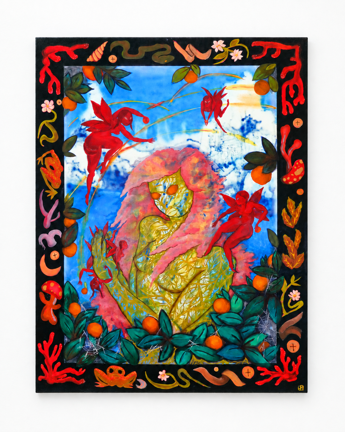 "Death to Nostalgia"- 2' x 3' Airbrush, Acrylic, and Oil on Canvas. 2024