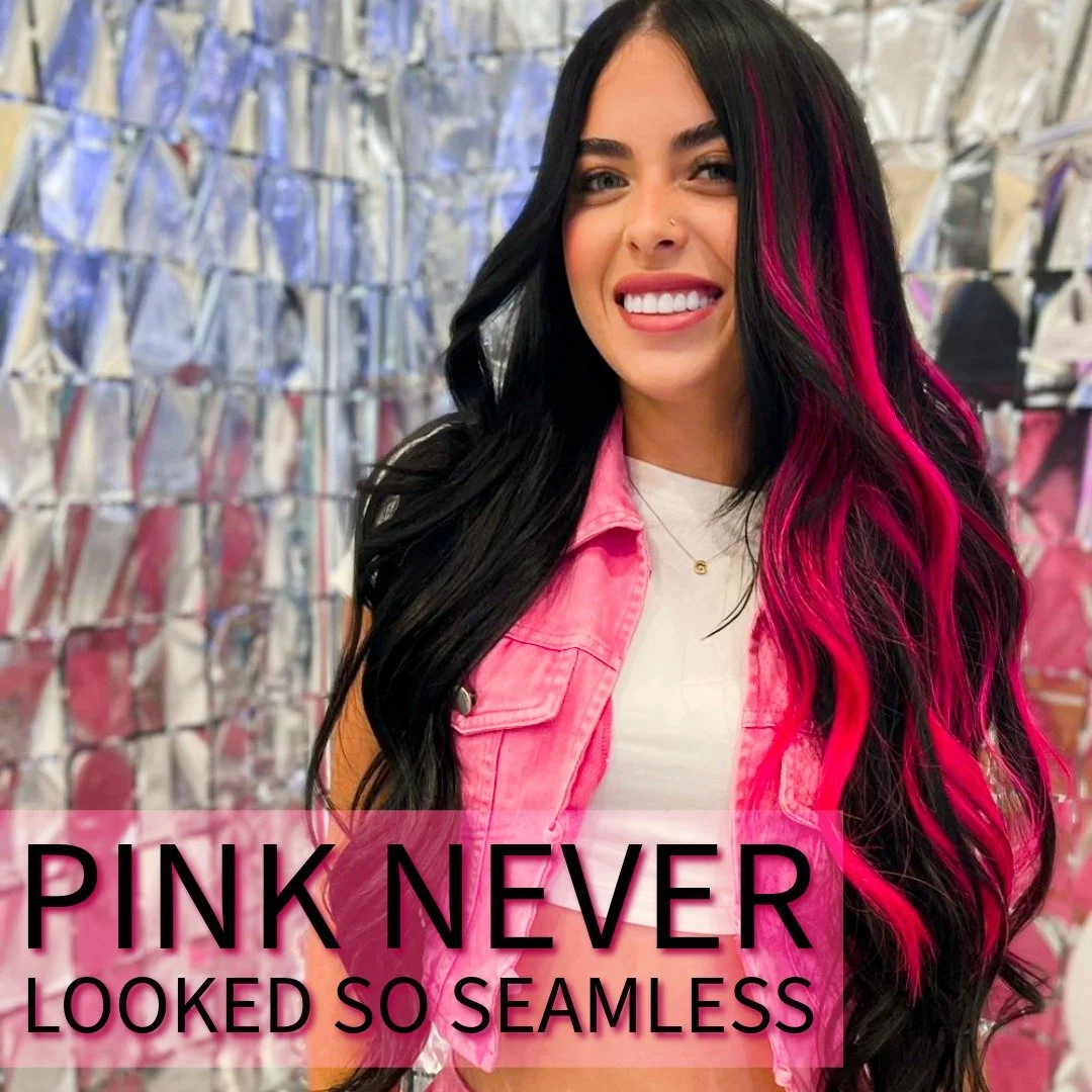 Think pink — it’s officially Pink October! 💗
Show your support and your style with Platinum Seamless® Fashion Collection shades in Pink and Light Pink.
From bold statement strands to soft pastel accents, these looks let you create w