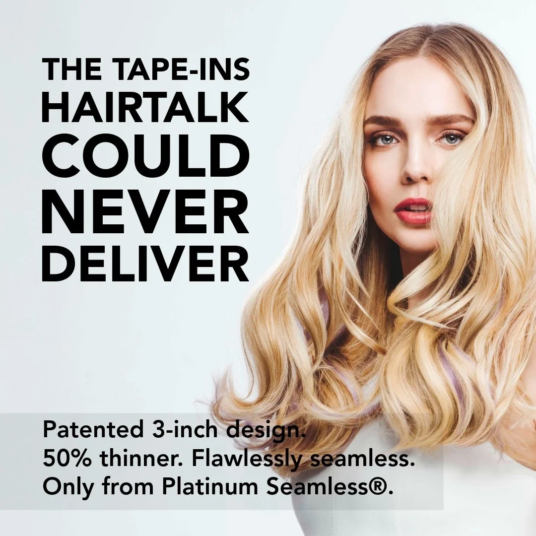 Why Stylists Are Switching to Platinum Seamless&reg; Tape-Ins. 💎✨

Hairtalk may be fading out, but your tape-in clients don&rsquo;t have to. 💫

At Platinum Seamless&reg;, we&rsquo;ve been leading the professional extension category for over 20 year