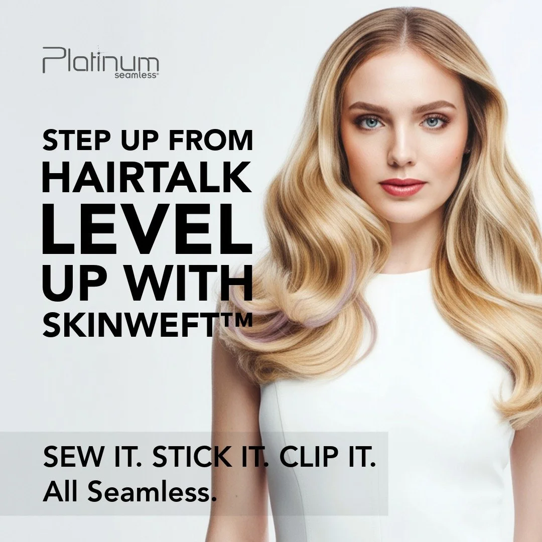 Step Up From Hairtalk to Platinum Seamless &mdash; Go Beyond Weft Limitations

Meet the next evolution in extensions: Seamless SkinWeft&trade;, the weft that adapts to you.
Sew it. Stick it. Clip it. One bundle. Three methods. Endless results.

Why s