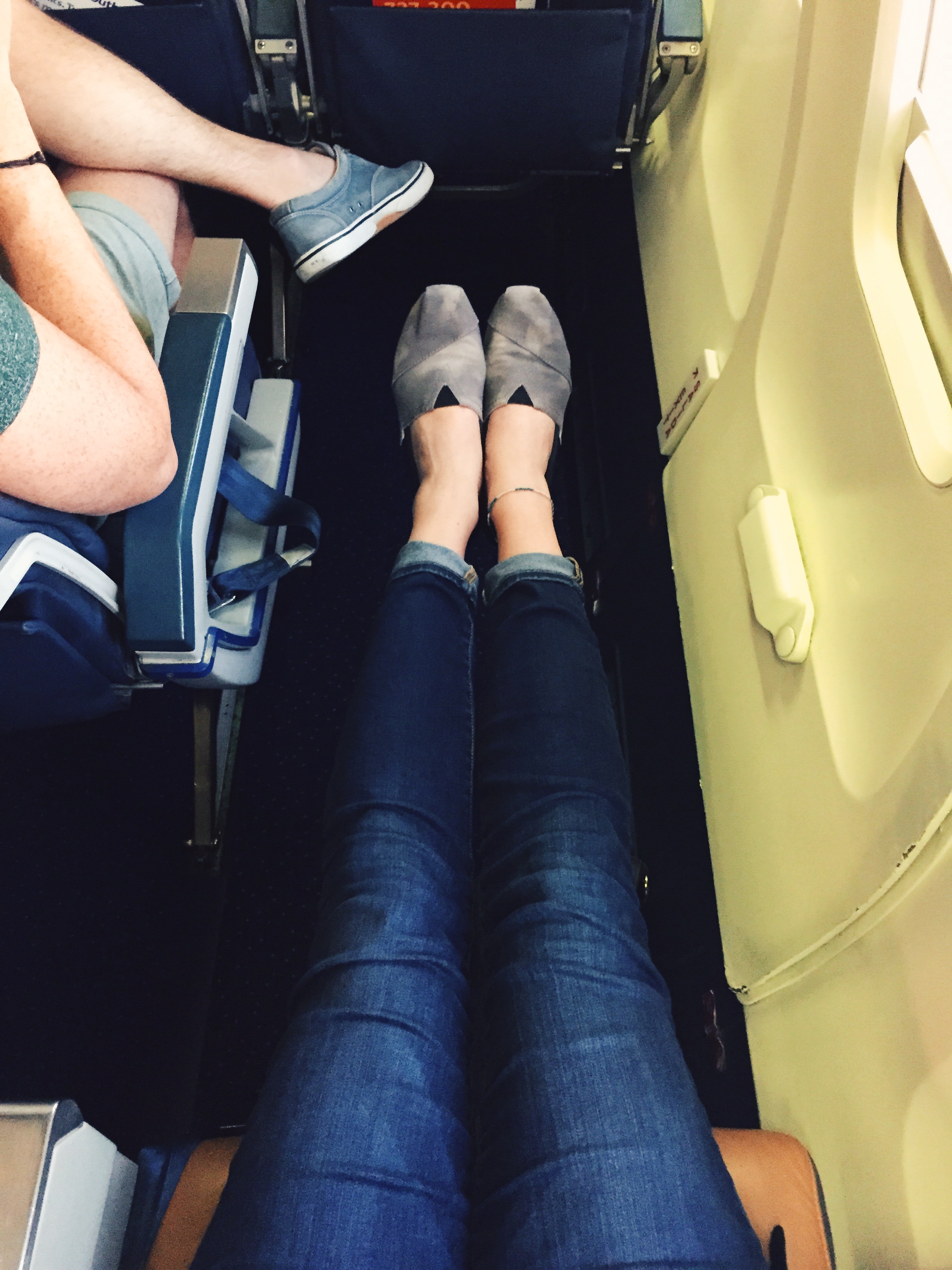Had to share this: I scored the legroom jackpot on the flight back home!