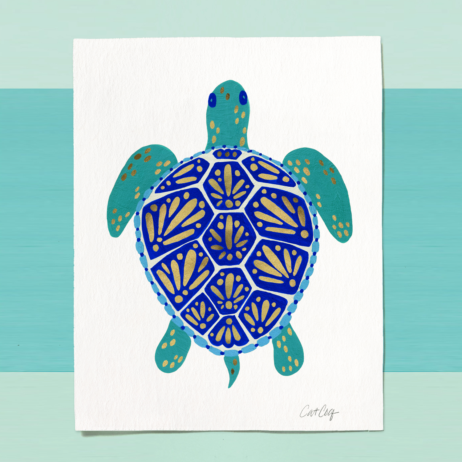 Sea Turtle art print available here .