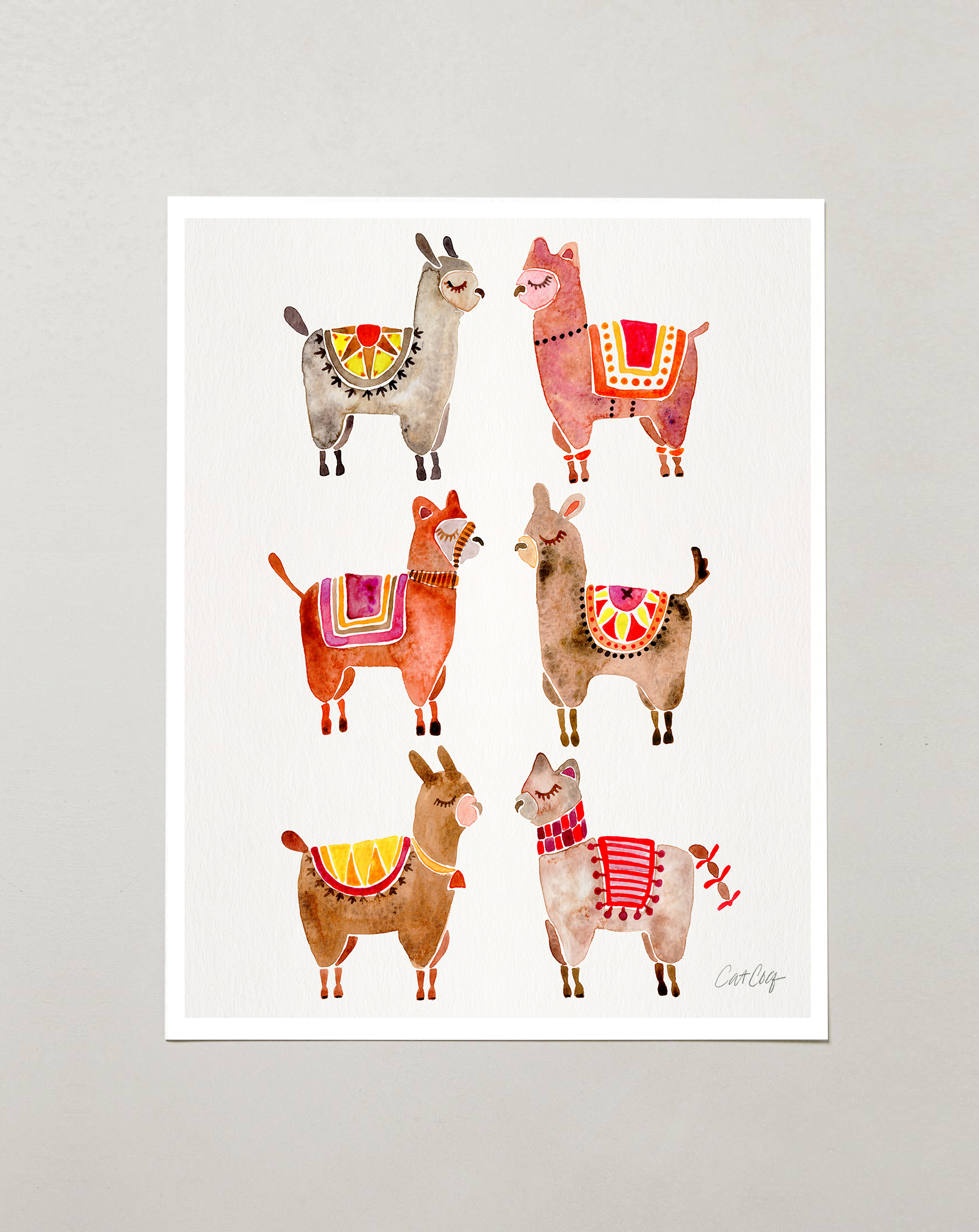 Alpacas art print available here .