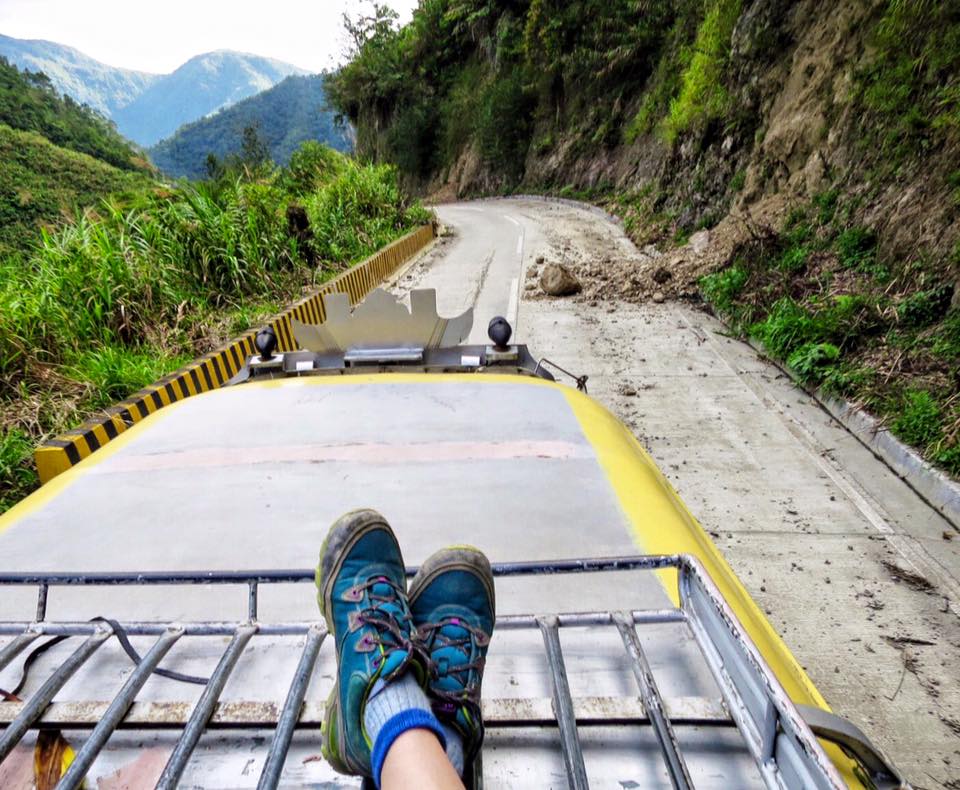 My ride from Batad back to Banaue. Leveling up on Uber.