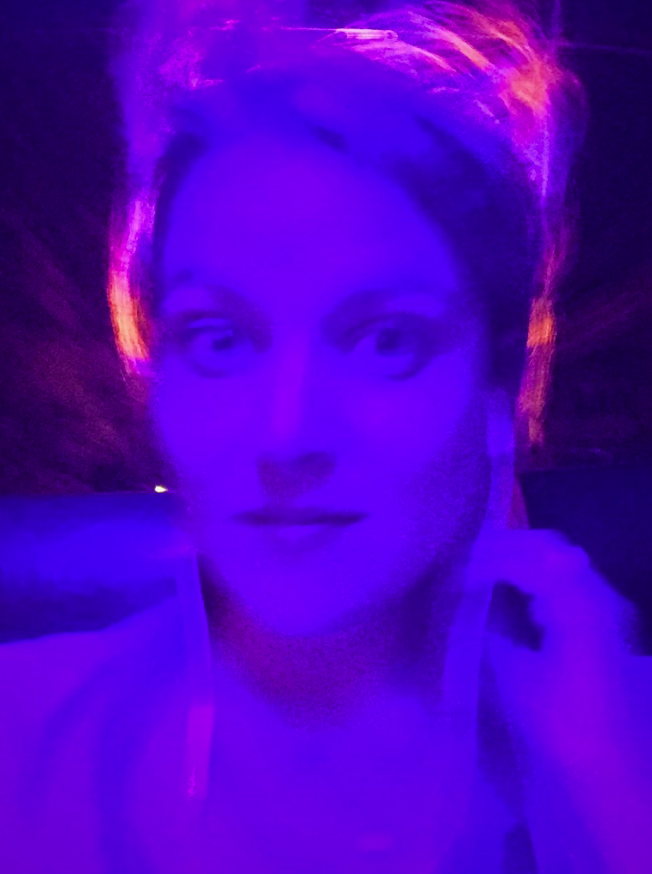 My tuk-tuk ride back to my hotel. I looked very ghostly.