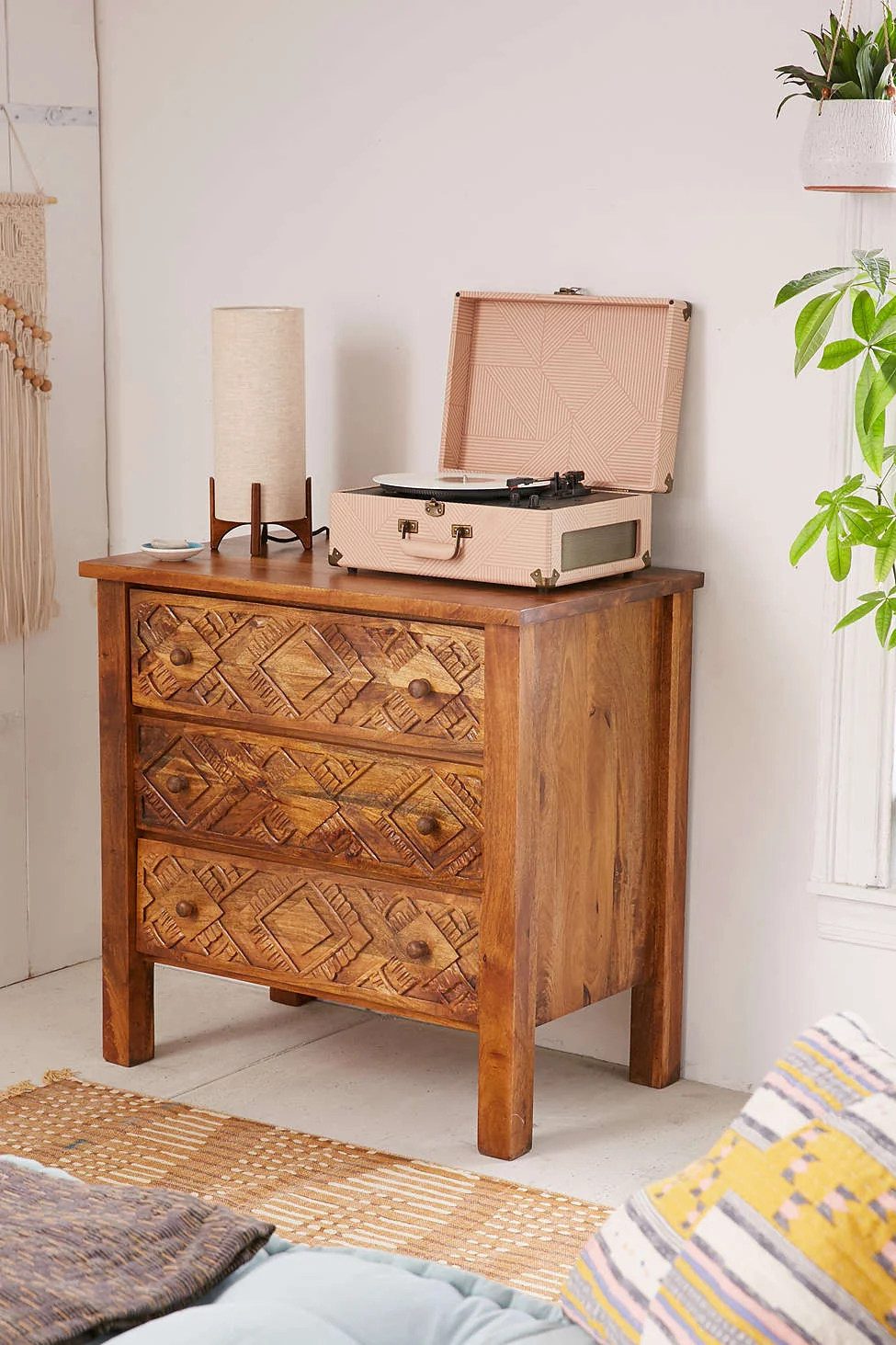 Amira Carved Wood Dresser • Urban Outfitters