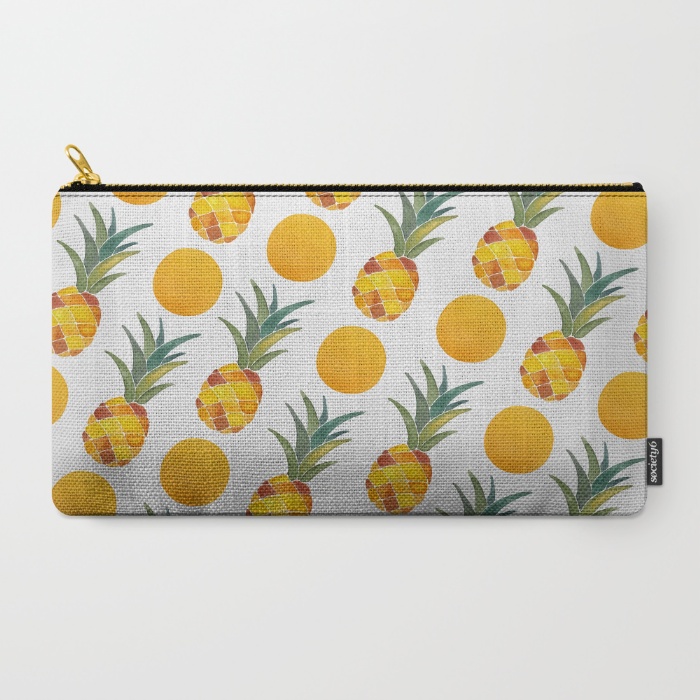 Pineapple Carry-all Pouch • Society6